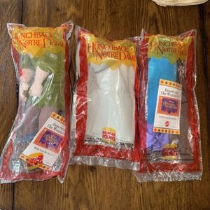 Vtg 1996‎ BK Disney Hunchback of Notre Dame Esmeralda Hugo Quasimodo Puppets